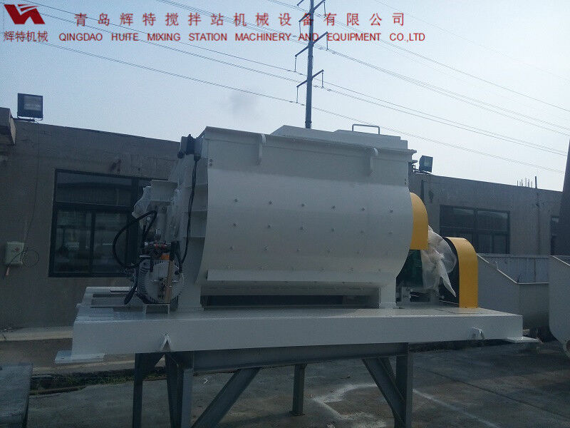 JS750攪拌臂采用偏心式設(shè)計(jì)，延長使用壽命，青島輝特機(jī)械