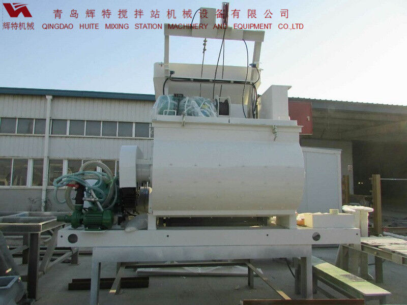JS750攪拌臂采用偏心式設(shè)計(jì)，延長使用壽命，青島輝特機(jī)械