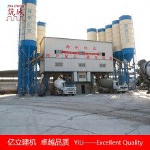 雙主機連體混凝土攪拌站2HZS180，大型攪拌站